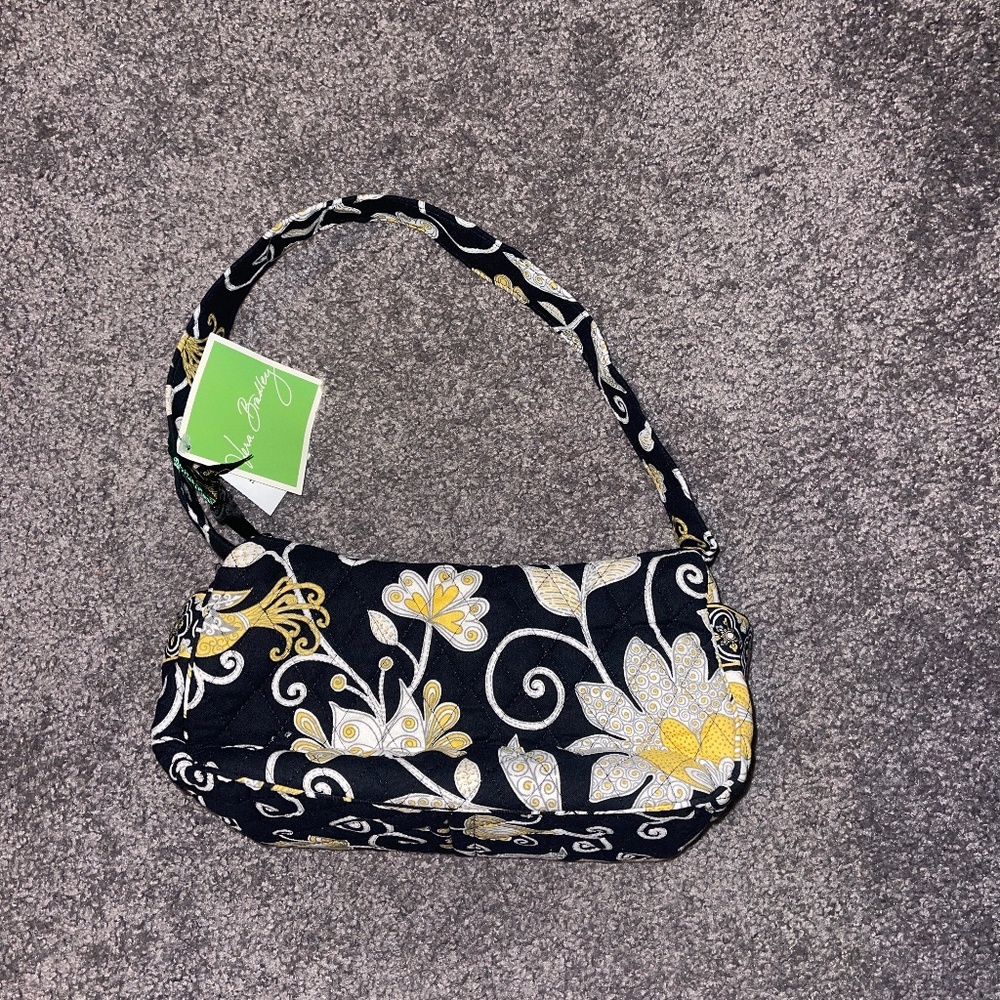 New Vera Bradley Maggie Yellow Bird shoulder bag